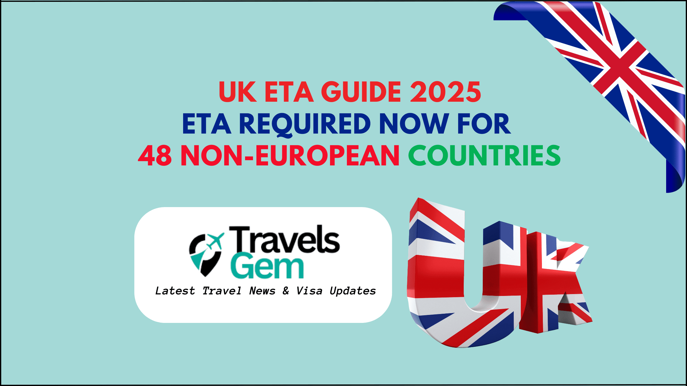 UK ETA Required Now for 48 Non-European Countries in 2025