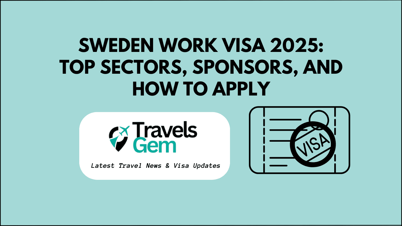 Sweden work visa 2025 offers tech, healthcare jobs. Learn how to apply, top sectors, sponsors, and tips for Pakistani workers.
